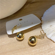 Crystal leaves and pearl earrings