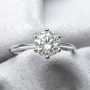 Classic Heritage Six Prong Moissanite Ring