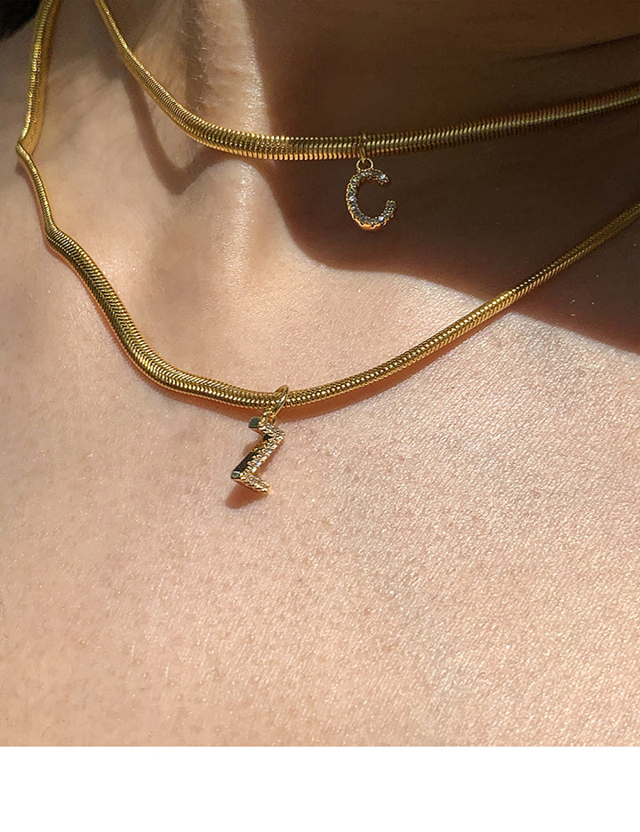 French Style Letter Necklace
