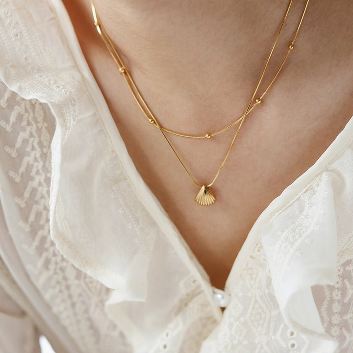 Scalloped Shell Necklace