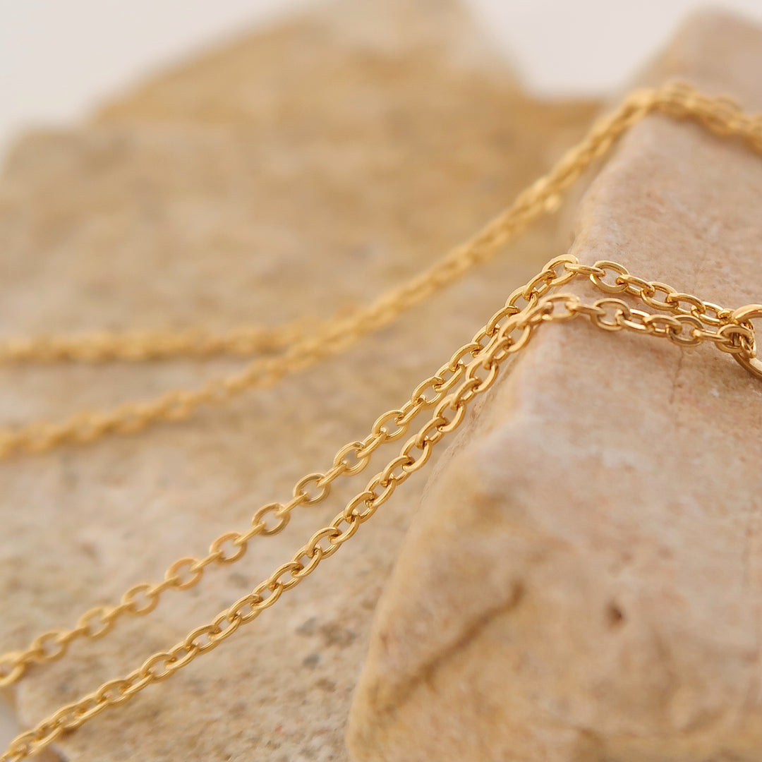 Rose Round Card Simple Necklace