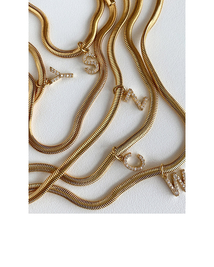 French Style Letter Necklace
