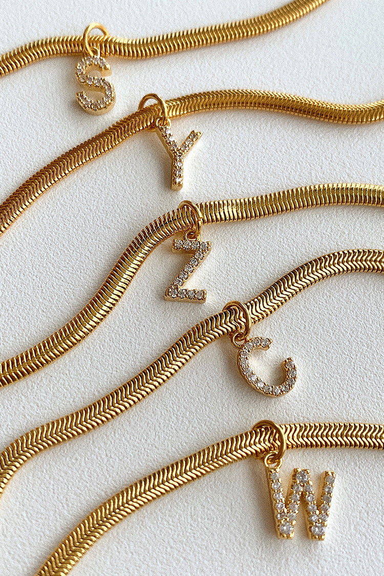 French Style Letter Necklace