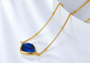 Natural Lapis Lazuli Sterling Silver Necklace