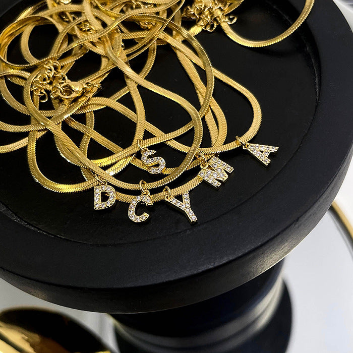 French Style Letter Necklace
