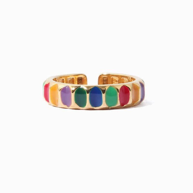 Colored Rainbow Gold Open Ring