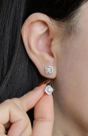 Moissanite 925 Silver Harry Winston Earrings