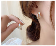 Double Layered Patchwork Earrings