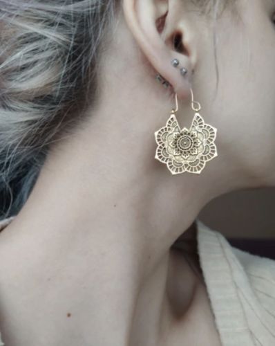 Lotus Mandala Earrings