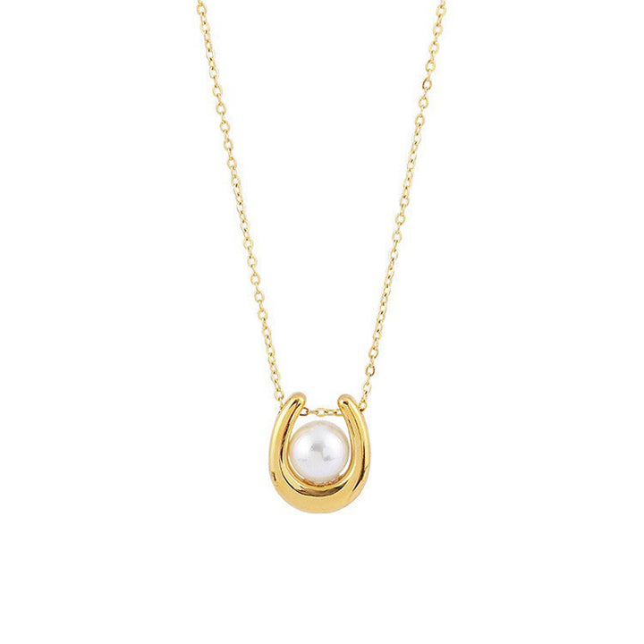U-shaped Pearl Necklace