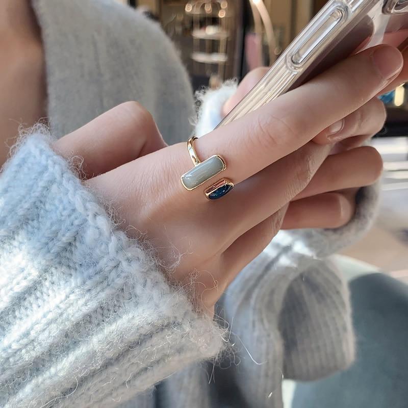 Elegant Sapphire Open Ring