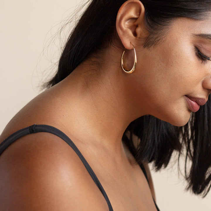 Fluid Hoop Earrings
