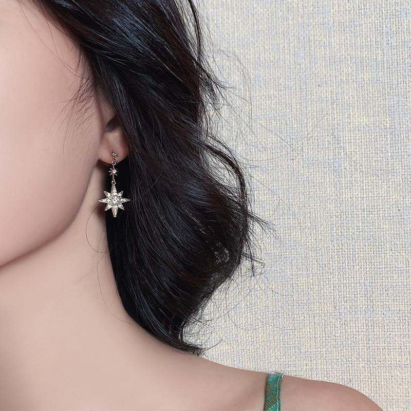 Crystal Moon & Star Earrings