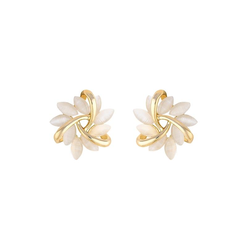 Opal Petal Earrings