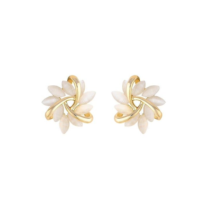 Opal Petal Earrings