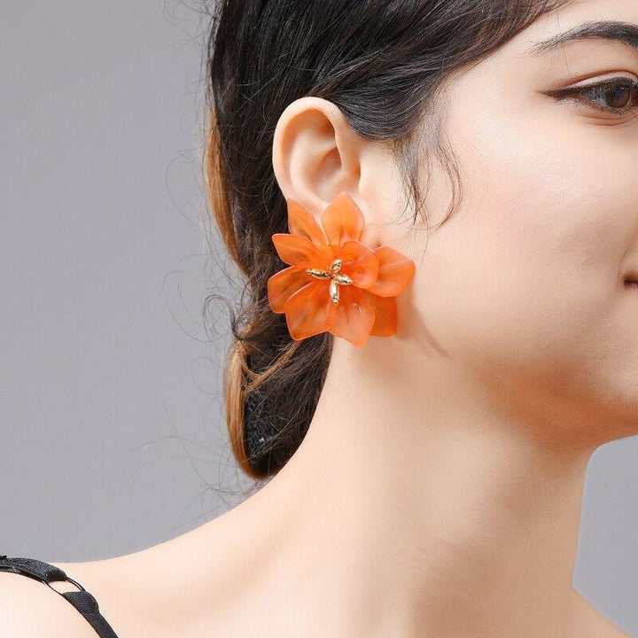 Petal 925 Silver Needle Earrings