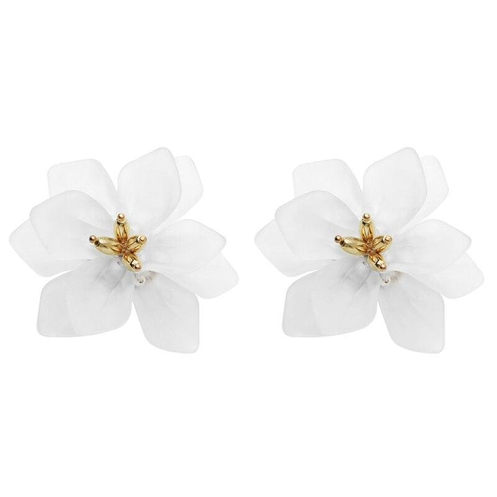 Petal 925 Silver Needle Earrings