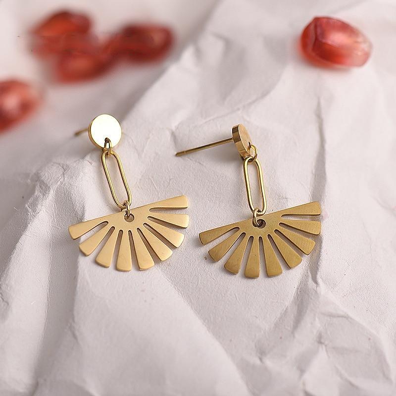 Golden Bohemia Drop Earrings
