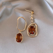 French Vintage Asymmetrical Earrings