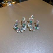 Colorful Zirconia Earrings