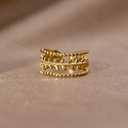 Marissa Layered Gold Leaf Ring
