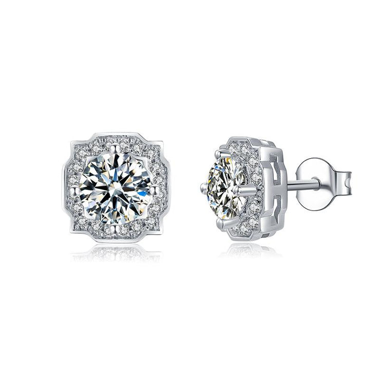 Moissanite 925 Silver Harry Winston Earrings