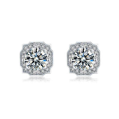 Moissanite 925 Silver Harry Winston Earrings