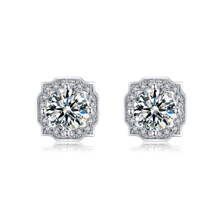 Moissanite 925 Silver Harry Winston Earrings