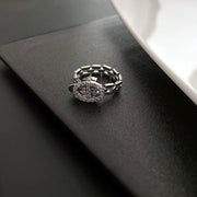 Adjustable Strap Zirconia Ring