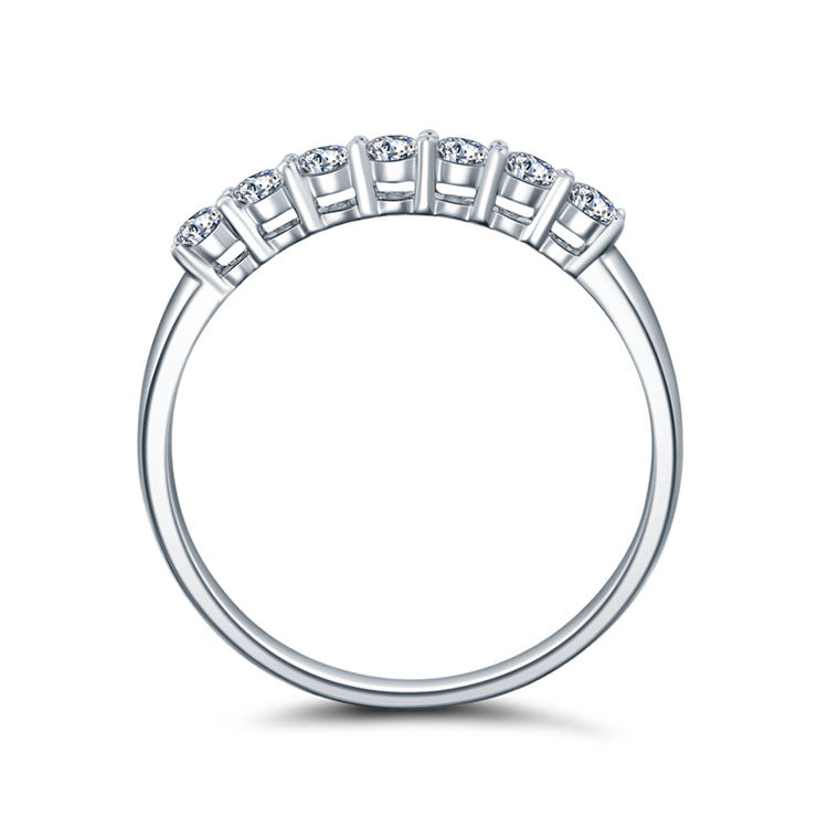 Classic Half-Eternity Moissanite Band