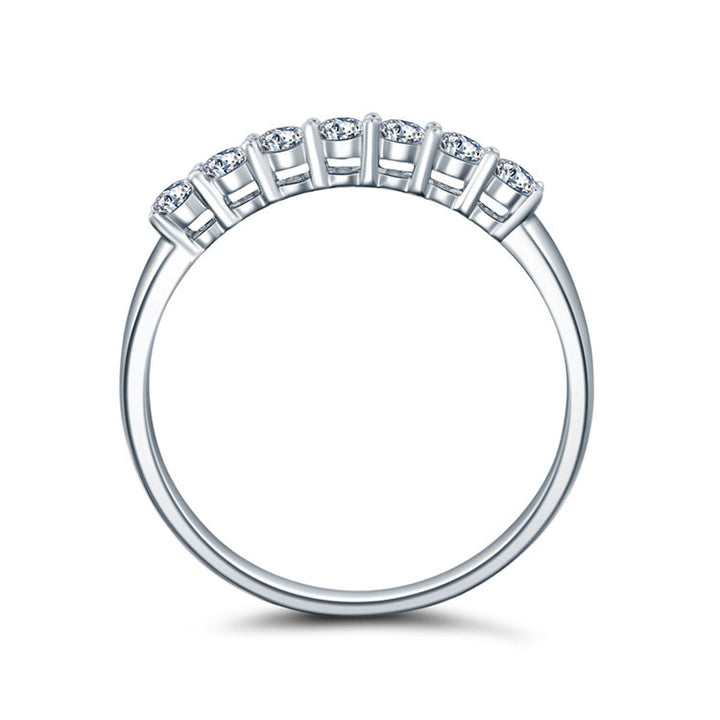Classic Half-Eternity Moissanite Band